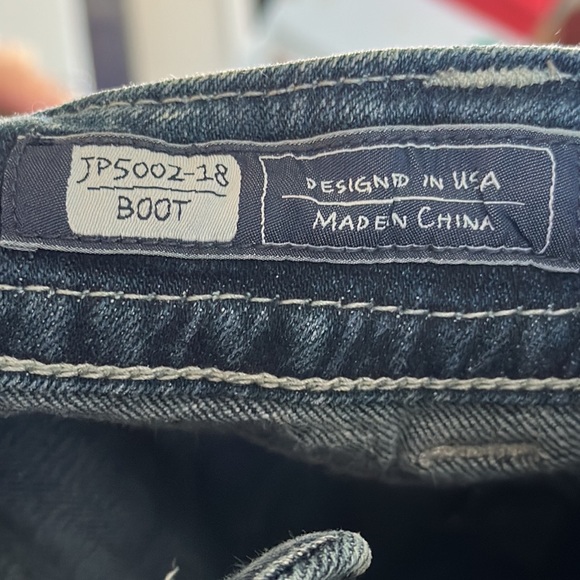 Miss Me Distressed Boot Cut Denim Jeans Size 28 - Picture 11 of 13